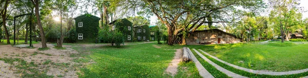 Panorama View Vintage Building Beautiful Park Chiang Mai Province Thailand — Stock Photo, Image