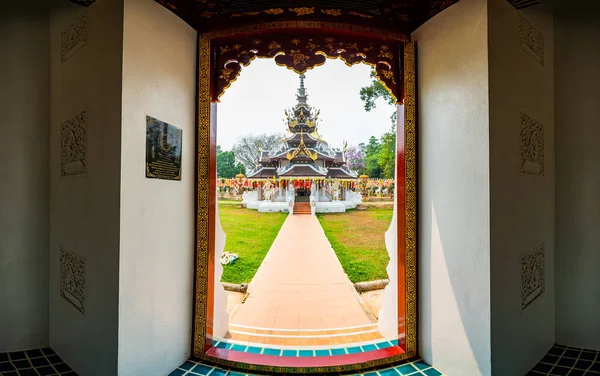 Chiang Mai Tailandia Marzo 2020 Vista Panorámica Del Templo Real — Foto de Stock