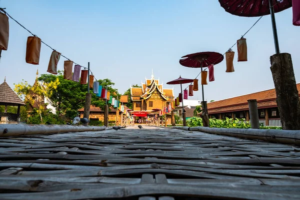 Jedlin Temple Chiang Mai Province Thailand — Zdjęcie stockowe