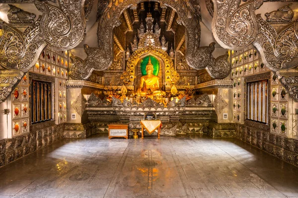 Chiang Mai Thailand April 2020 Beautiful Buddha Statue Wat Sri — Foto Stock