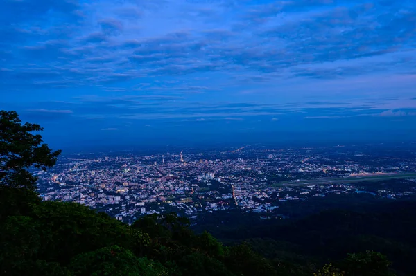 Chiang Mai Night View Winter Season Thailand — Foto Stock