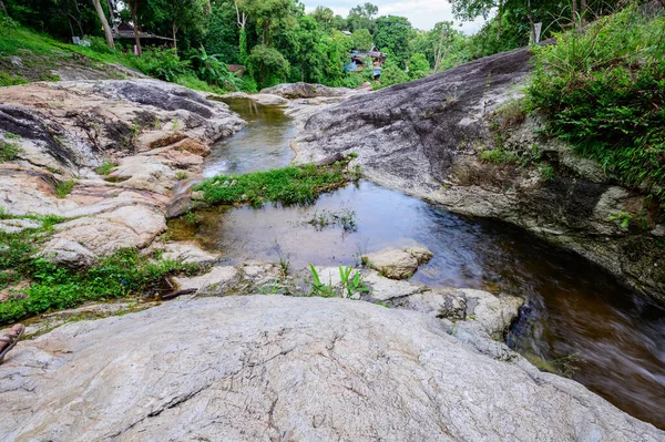 stock image Water Flow in Huay Kaew Waterfall Chiang Mai Province, Thailand.