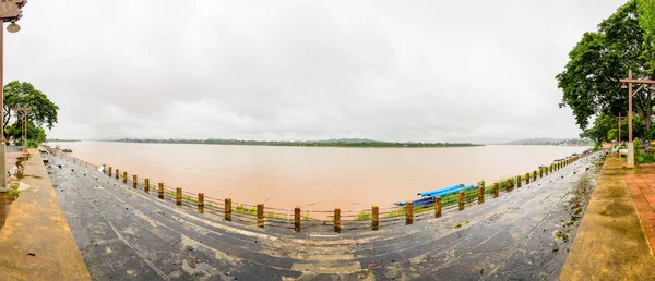 stock image Panorama View of Mekong River in Chiang Saen District, Chiang Rai Province.