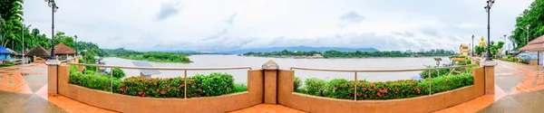 Chiang Rai Thailand Julho 2020 Panorama Vista Triângulo Dourado Distrito — Fotografia de Stock
