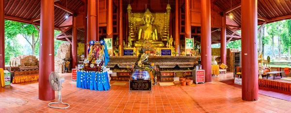 Chiang Rai Thailand July 2020 Panorama View Ancient Buddha Statue — Fotografia de Stock