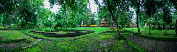 Panorama View Wat Chedi Luang Chiang Rai Province Thailand — стокове фото