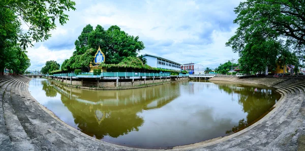 Phayao Thailand August 2020 Panoramic View Canal Chiang Kham District — Stock Fotó