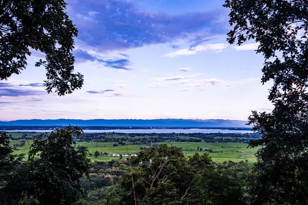 stock image Kwan Phayao view point in Analyo Thipayaram temple, Thailand.