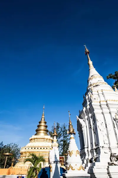 Phra Chom Thong Worawihan Ναός Στην Επαρχία Chiangmai Ταϊλάνδη — Φωτογραφία Αρχείου