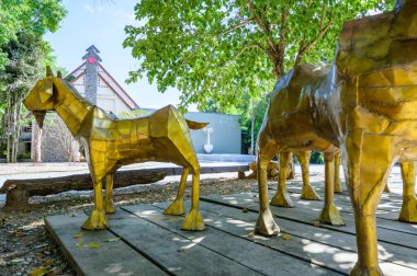 NAN, THAILAND - November 5, 2020 : Nan Riverside Art Gallery in Tha Wang Pha District, Thailand.