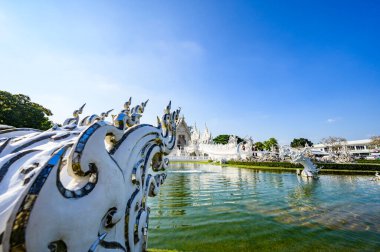 CHIANG RAI, THAILAND - November 9, 2020 : Wat Rong Khun or White Temple in Chiang Rai Province, Chiang Rai Province.