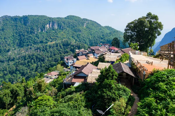 Stock image Pha Hi village on the mountain, Chiang Rai province.