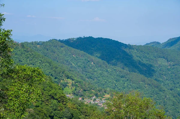 Mountain View Pha Village Chiang Rai Province — Stock Photo, Image