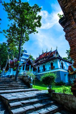 Analyo Thipayaram tapınağının güzel manzarası, Tayland.