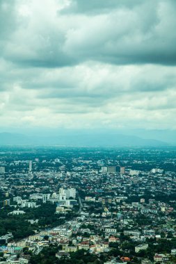 Top view of Chiangmai cityscape, Thailand.