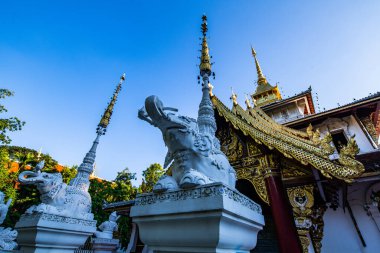 Tayland 'ın Chiangmai bölgesindeki Watphadarabhirom Tapınağı.