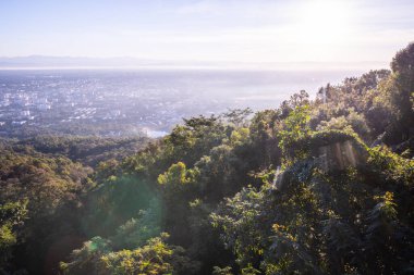 Top view of Chiangmai cityscape in the morning, Thailand.