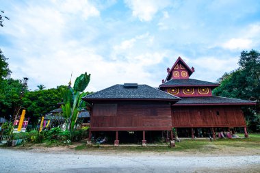 Chom Sawan temple in Phrae province, Thailand. clipart