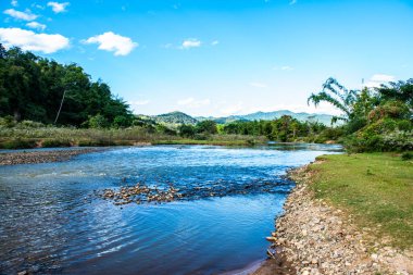 The river in Mueang Khong district, Thailand.