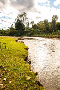 The river in Mueang Khong district, Thailand.