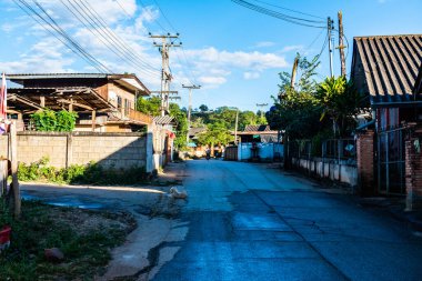 Small village in Mueang Khong district, Thailand.