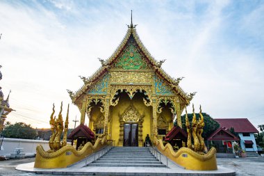 Chiang Rai bölgesindeki Khuean Mueang Pa Kha Tai tapınağı, Tayland.
