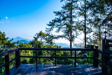 Mountain view at Doi Kiew Lom view point in Huai Nam Dang national park, Thailand.