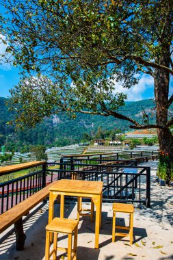 Tayland 'ın Chiangmai eyaletindeki Doi Inthanon Milli Parkı' nın dağ manzarası..