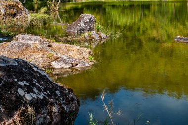 Lake view with reflection in Doi Inthanon national park, Thailand.