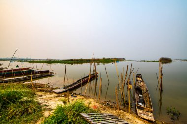 Fishing boat in Kwan Phayao lake, Thailand.