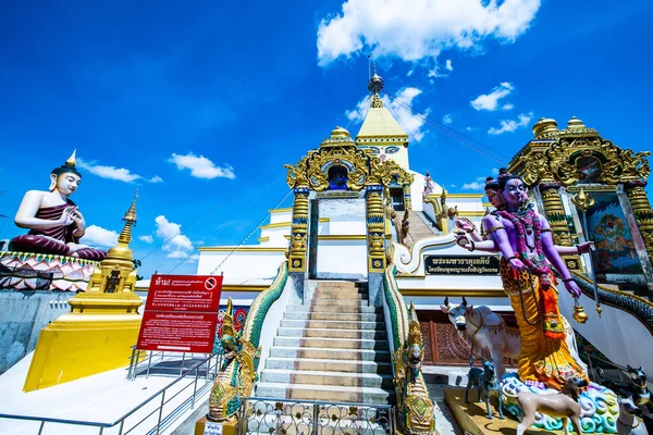 Gyönyörű Épület Asorm Phrom Thada Budtha Sathan Thaiföld — Stock Fotó