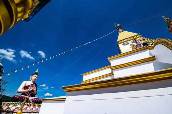 Schönes Gebäude Asorm Phrom Thada Budtha Sathan Thailand — Stockfoto