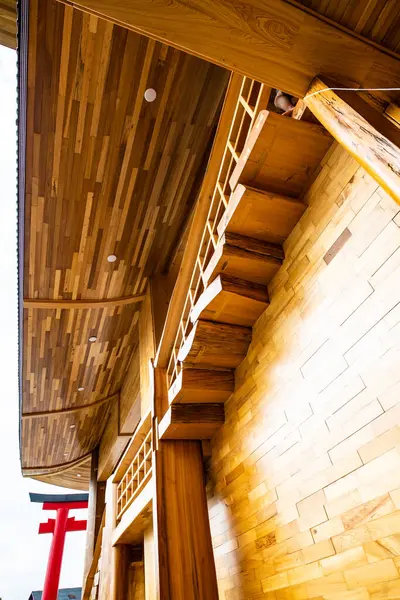 Några Områden Japansk Stil Byggnad Hinoki Mark Thailand — Stockfoto