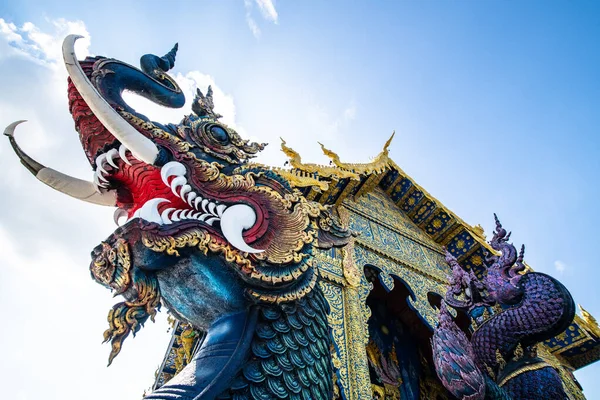 Rong Sua Tien Tempel Chiang Rai Provincie Thailand — Stockfoto