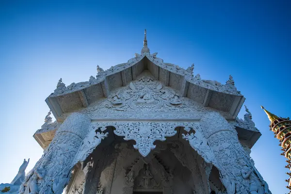 Piękny Kościół Stylu Tajskim Świątyni Hyuaplakang Tajlandia — Zdjęcie stockowe