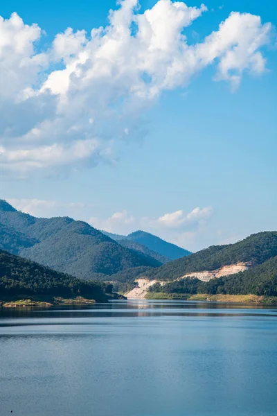 Mountain with Mae Kuang Udom Thara dam, Thailand