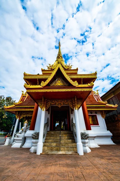 Stad Colonne Heiligdom Met Bewolking Phrae Provincie Thailand — Stockfoto