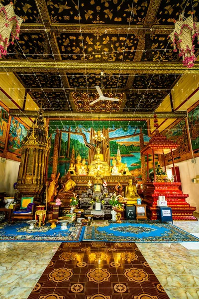 Buddha Szobor Pong Sunan Templom Thaiföld — Stock Fotó
