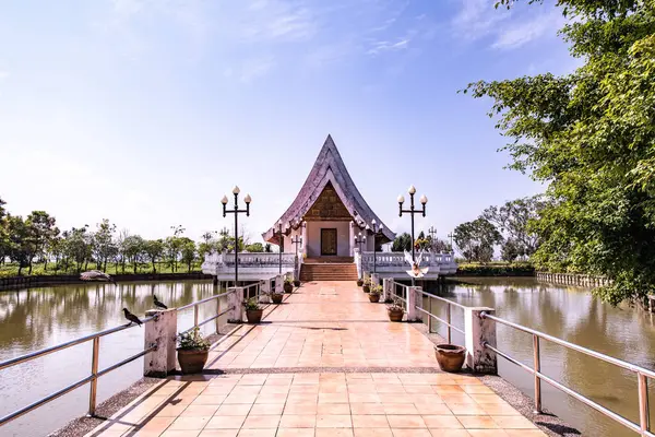 Church Pond Khom Kham Temple Thailand — Photo