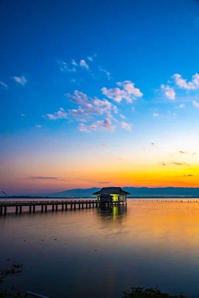 Озеро Кван Пхаяо Закате Таиланд — стоковое фото