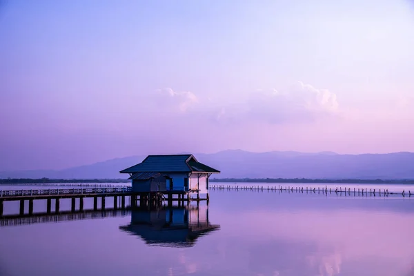 stock image Kwan Phayao lake in the winter, Thailand.