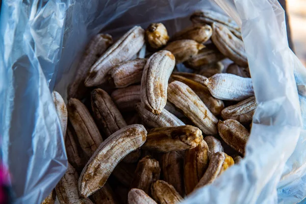 Suszony Banan Torebce Tajlandia — Zdjęcie stockowe