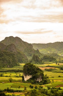 Phayao, Tayland 'daki Phu Langka bakış açısı.