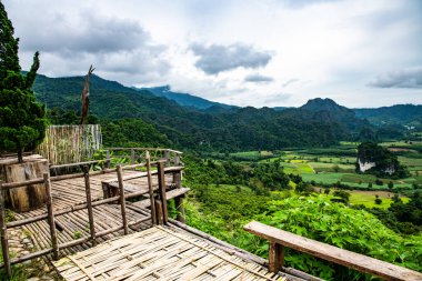 Phayao, Tayland 'daki Phu Langka bakış açısı.