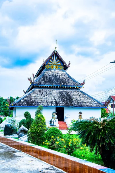 Lanna Stijl Kerk Van Ban Ton Laeng Tempel Thailand — Stockfoto