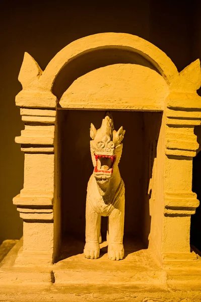 stock image Thai Style Lion Statue in Chiang Mai Province, Thailand.