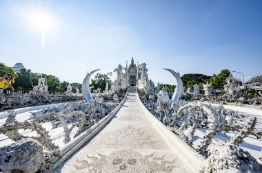 CHIANG RAI, THAILAND - November 9, 2020 : Wat Rong Khun or White Temple in Chiang Rai Province, Chiang Rai Province.