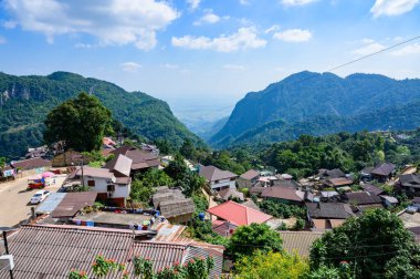 Pha Hi village on the mountain, Chiang Rai province.