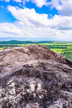 Pha Hua Reua Cliff with Mountain View in Phayao Province, Thailand.
