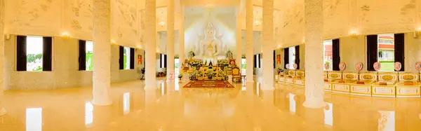 Chiang Rai Thailand August 2020 Panorama Beautiful White Buddha Statue — Foto de Stock